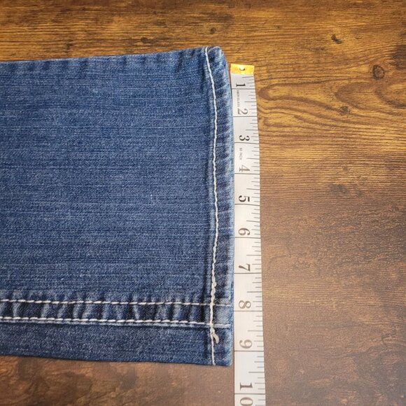 Maurices Jeans 10 R Curvy Bootcut M Pocket Mid Rise Medium Light Wash Stretch - Picture 9 of 10